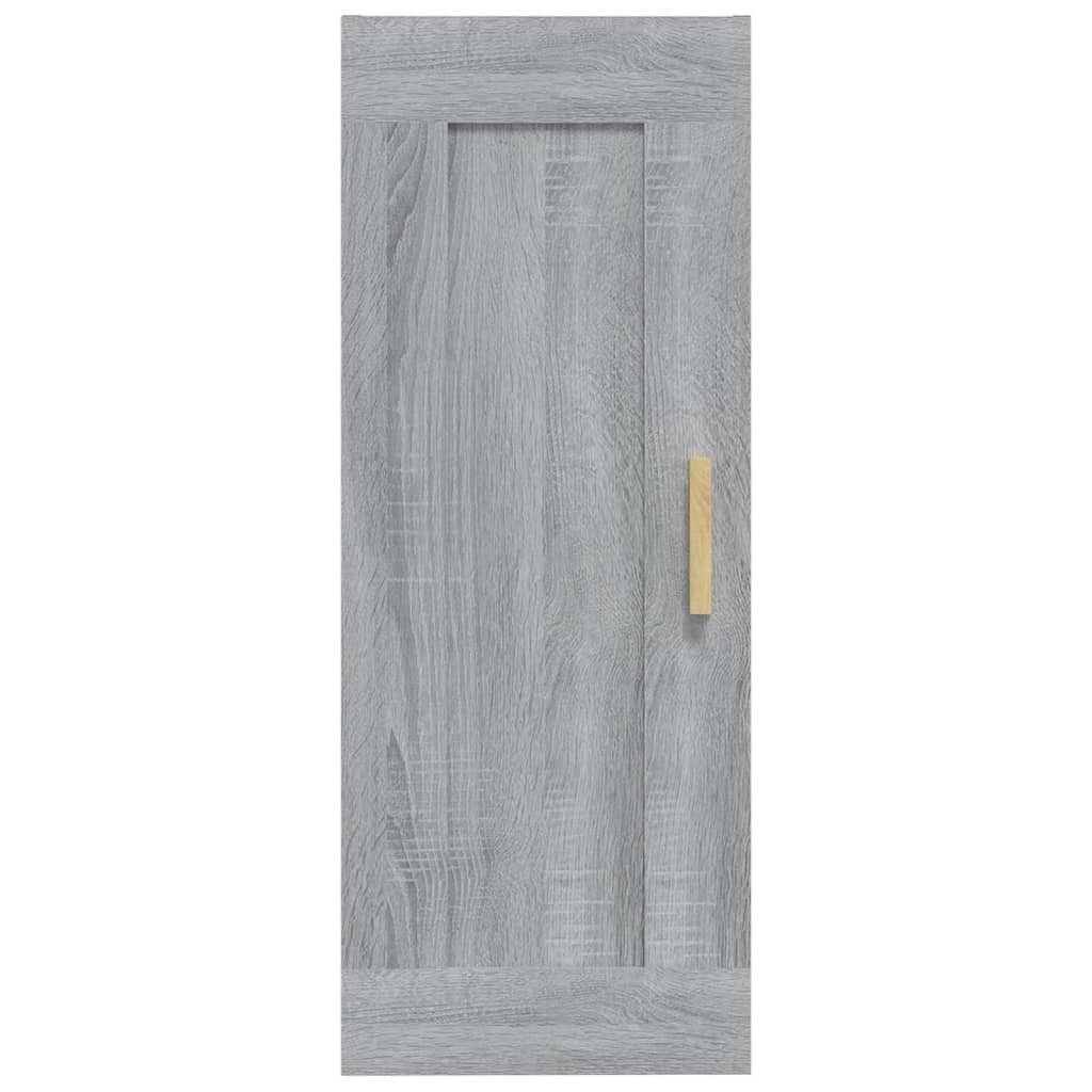 Wall Cabinet Grey Sonoma 35x34x90 cm Engineered Wood