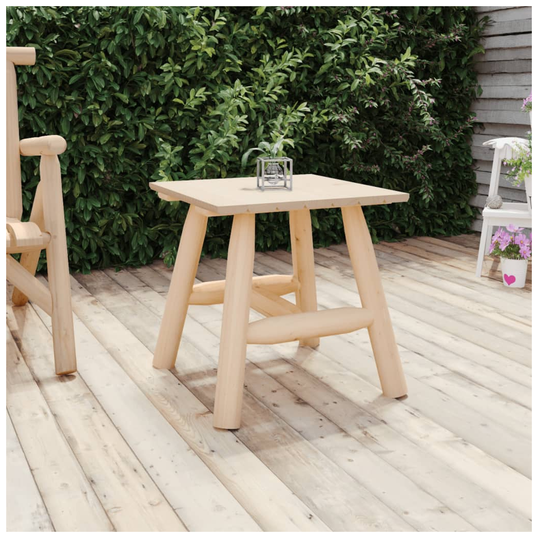 Side Table 49x49x50 cm Solid Wood Spruce