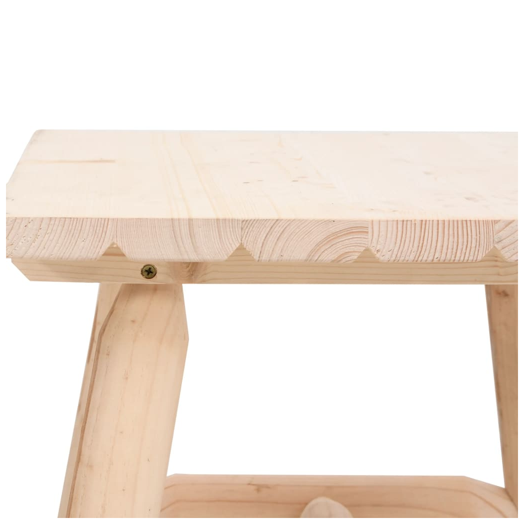 Side Table 49x49x50 cm Solid Wood Spruce