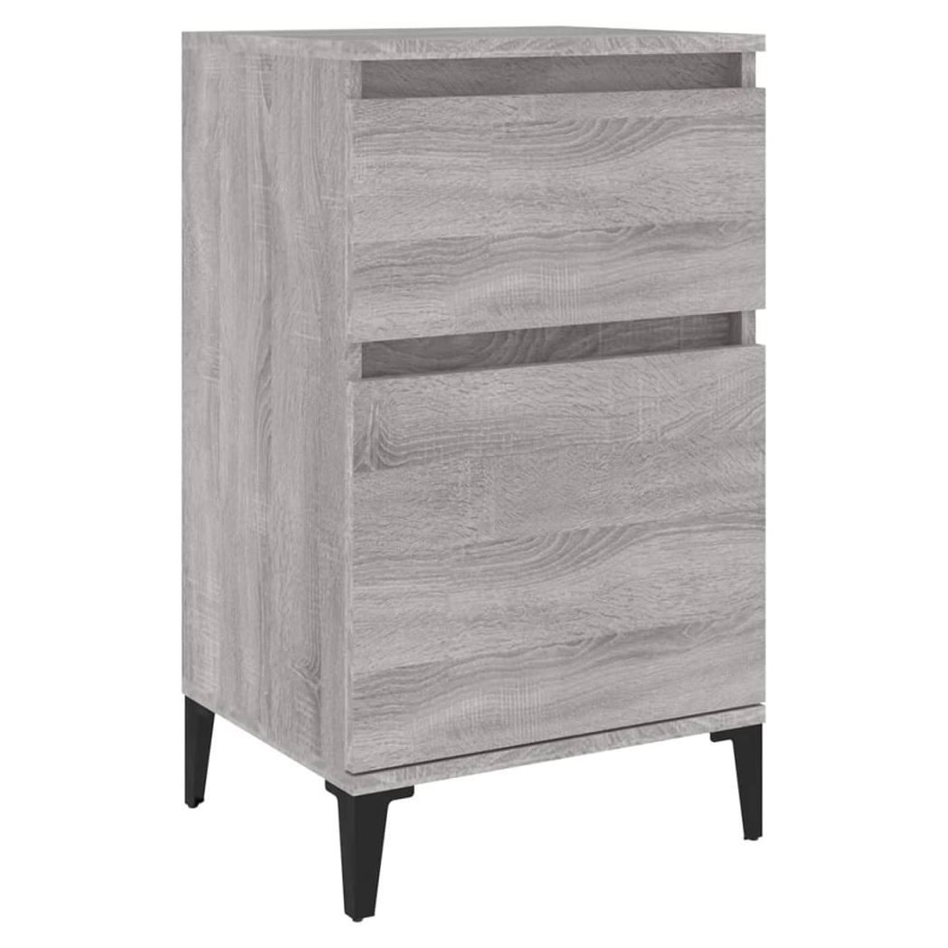 Bedside Cabinet Grey Sonoma 40x35x70 cm