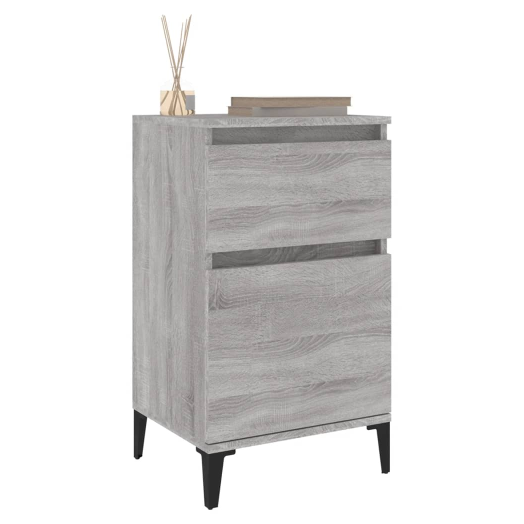 Bedside Cabinet Grey Sonoma 40x35x70 cm