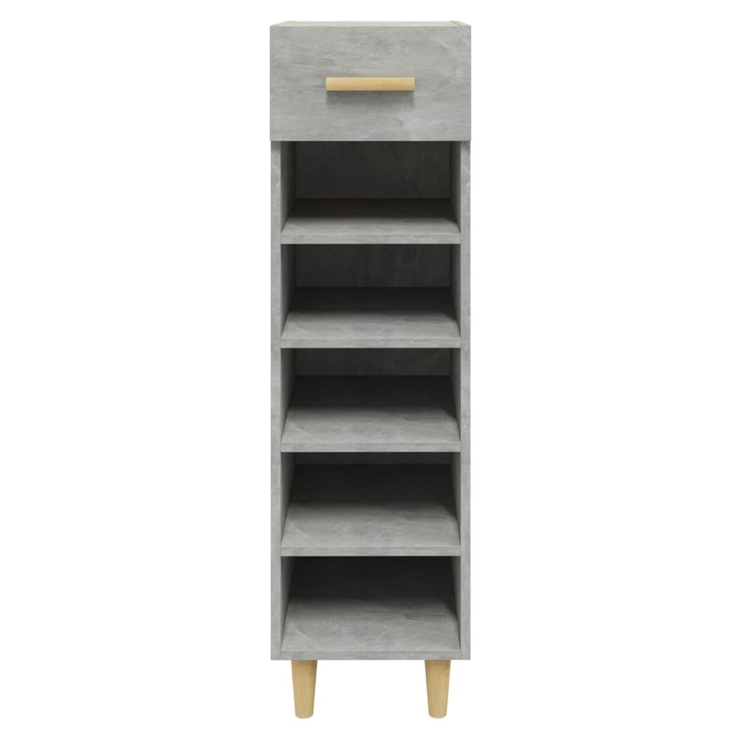 Shoe Cabinet Concrete Grey 30x35x105 cm Engineered Wood