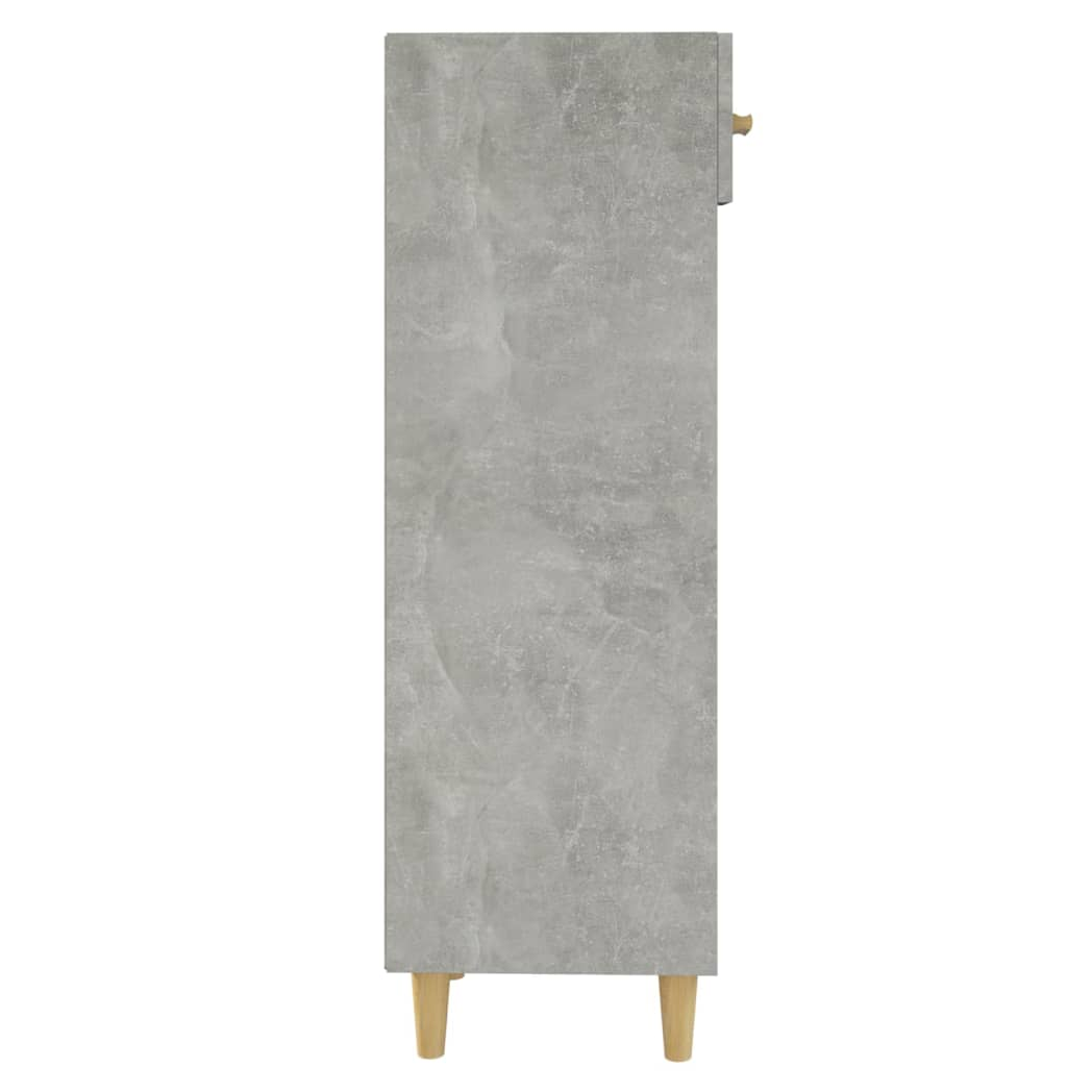 Shoe Cabinet Concrete Grey 30x35x105 cm Engineered Wood