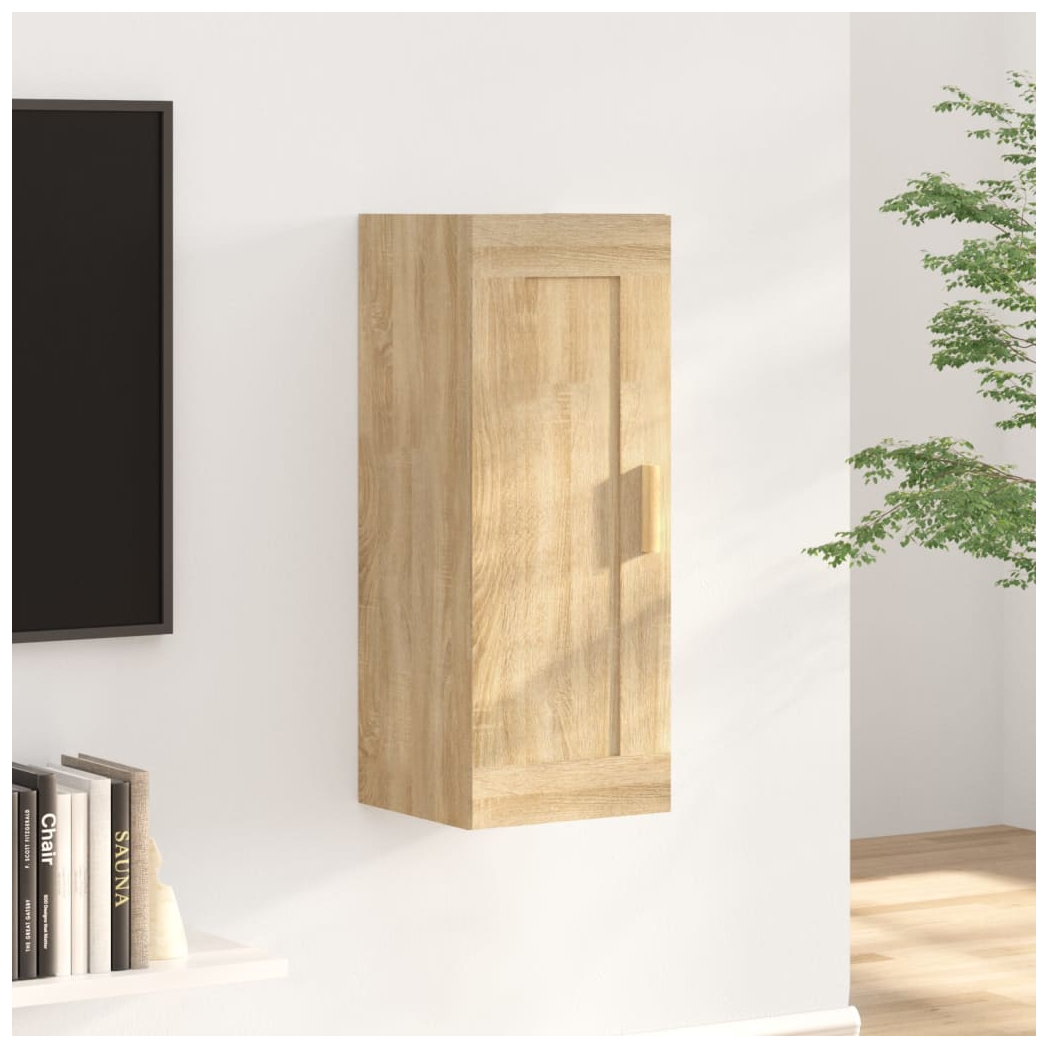 Wall Cabinet Sonoma Oak 35x34x90 cm Engineered Wood