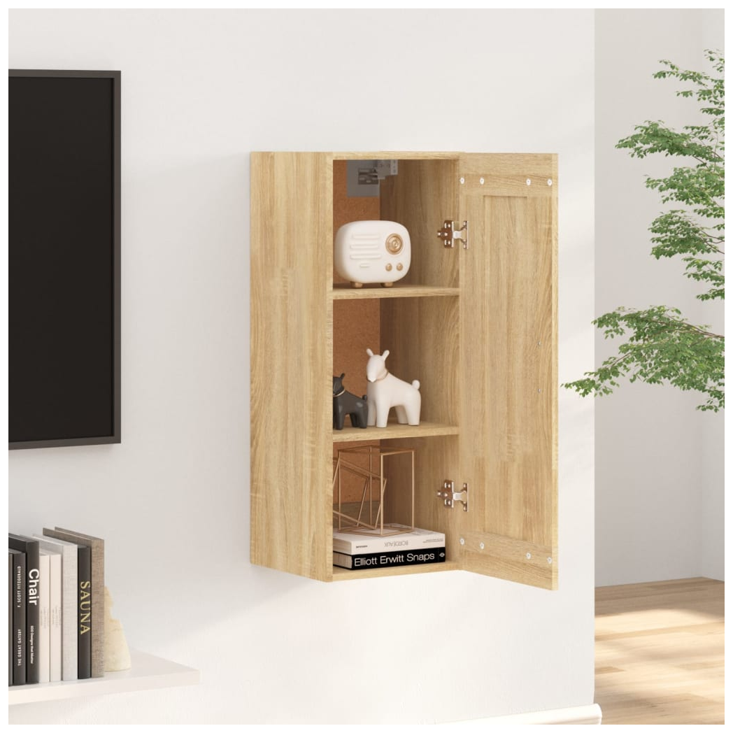 Wall Cabinet Sonoma Oak 35x34x90 cm Engineered Wood