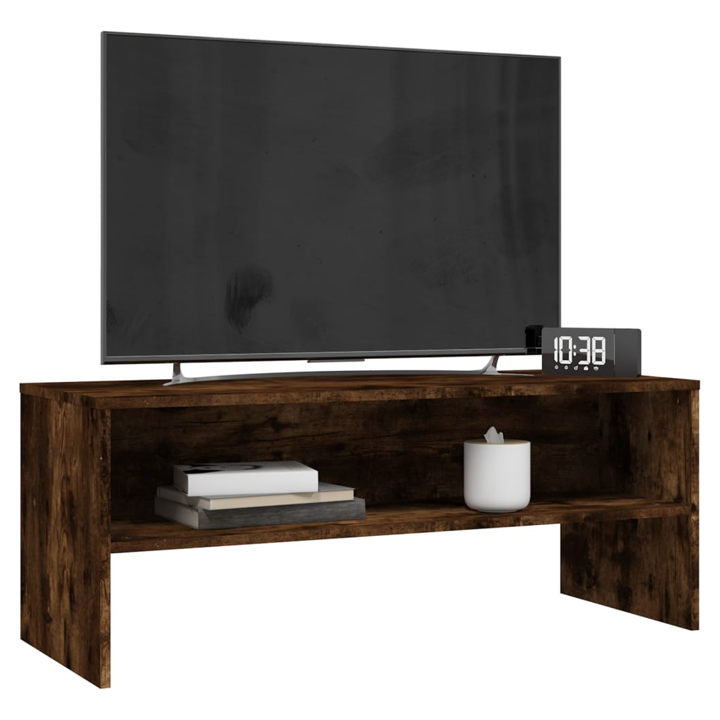 TV Cabinet Smoked Oak 100x40x40 cm Engineered Wood