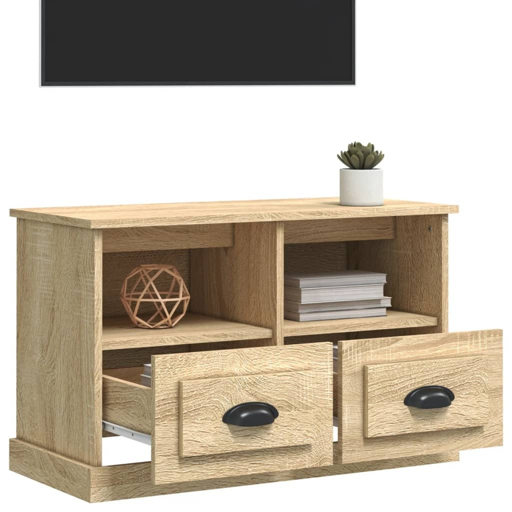 TV Cabinet Sonoma Oak 80x35x50 cm Engineered Wood