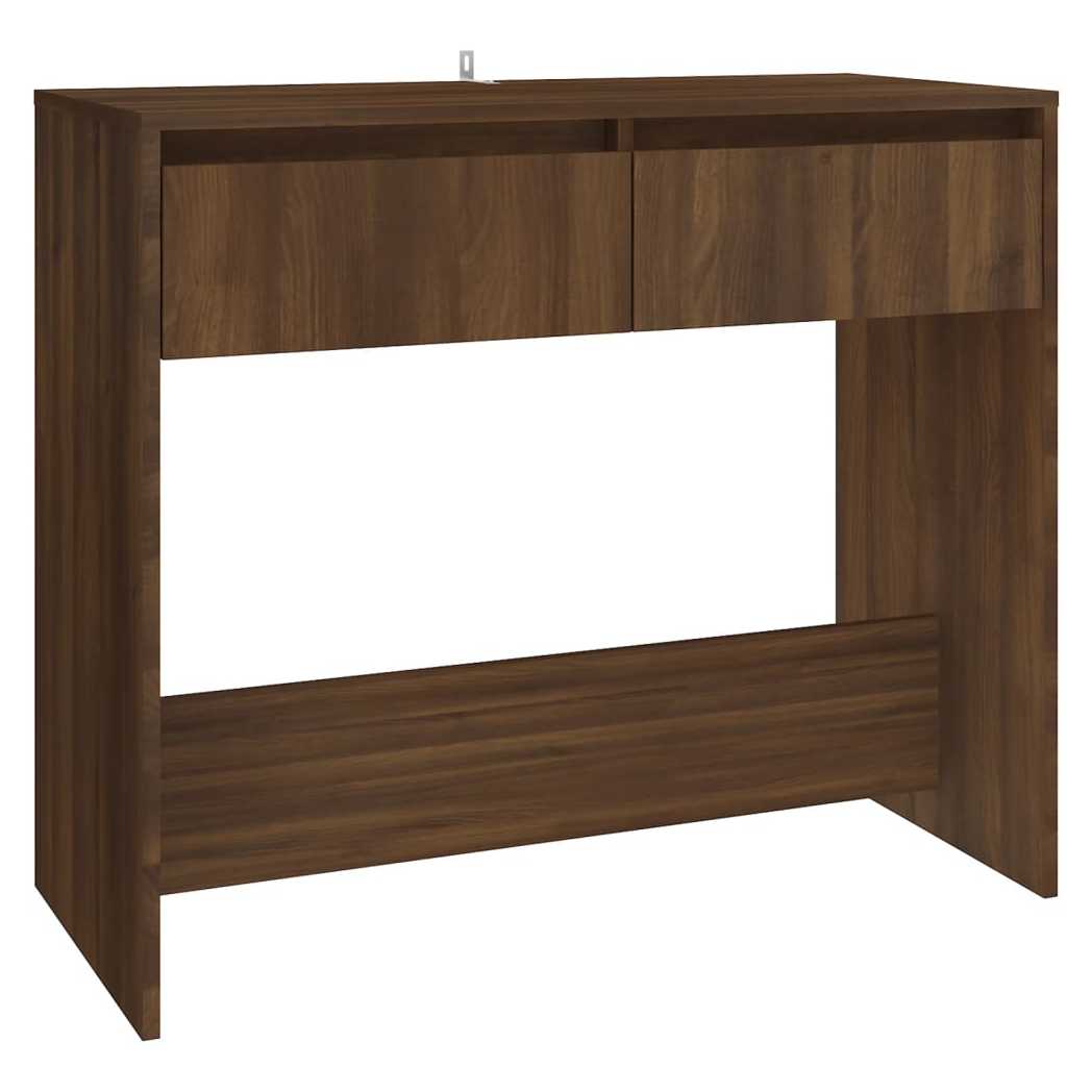 Console Table Brown Oak 89x41x76.5 cm Engineered Wood