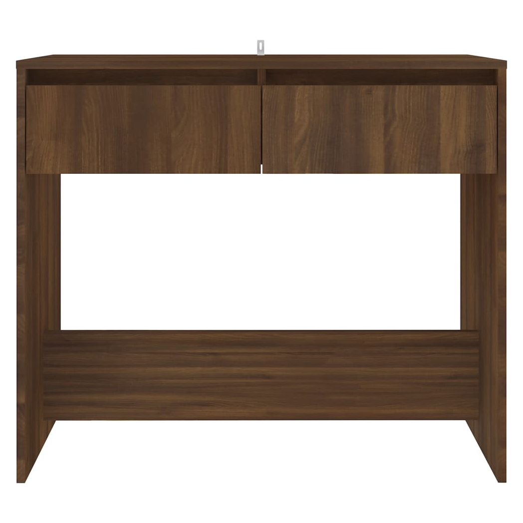 Console Table Brown Oak 89x41x76.5 cm Engineered Wood