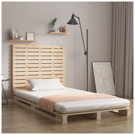 Wall Headboard 96x3x91.5 cm Solid Wood Pine