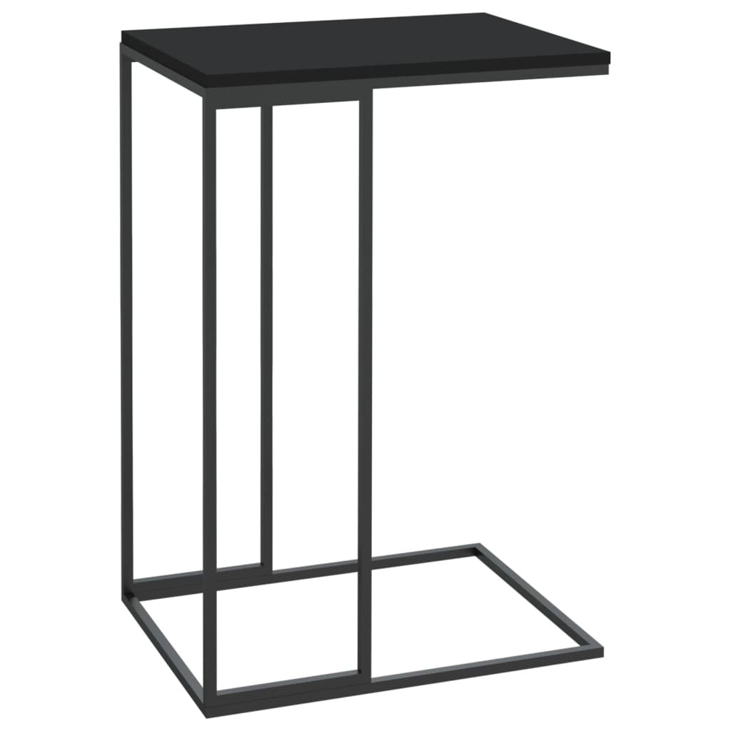 Side Table Black 40x30x59 cm Engineered Wood