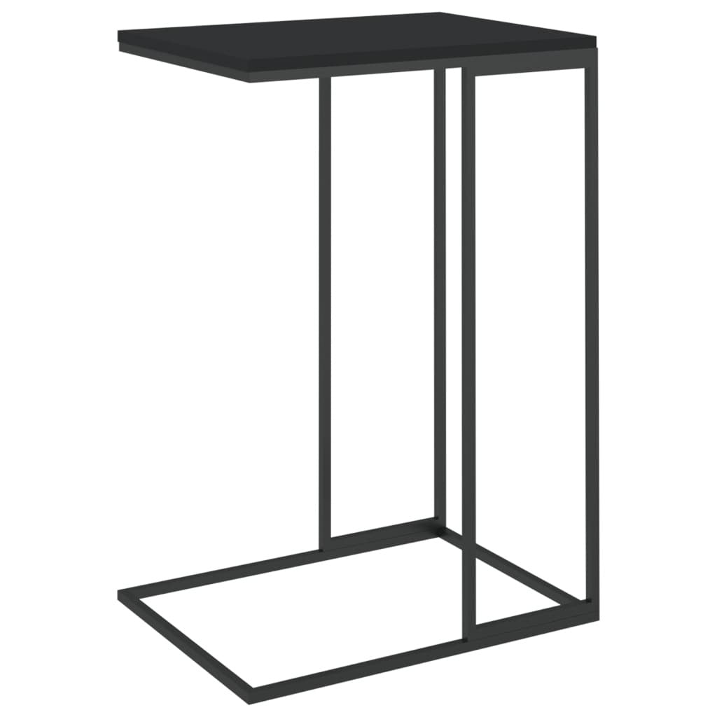 Side Table Black 40x30x59 cm Engineered Wood