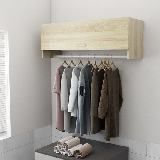 Wardrobe Sonoma Oak 100x32.5x35 cm Engineered Wood