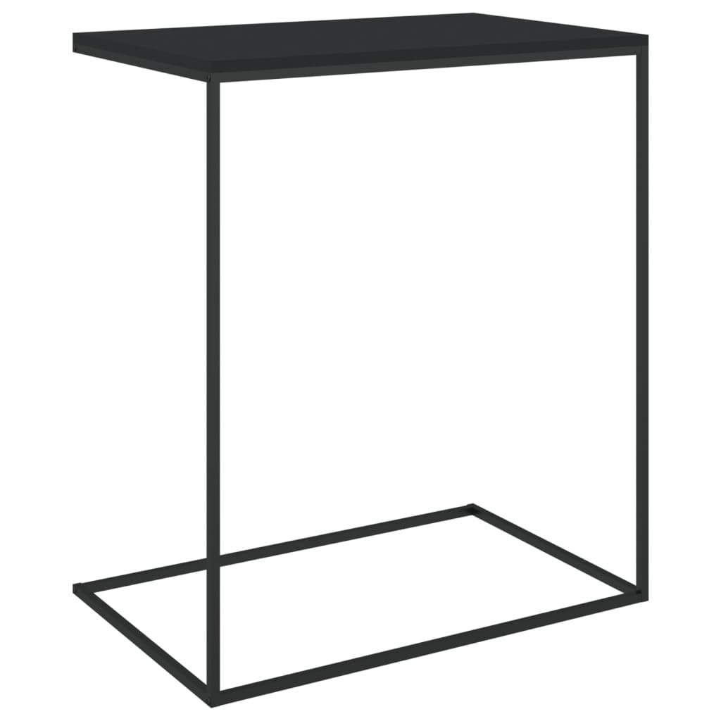 Side Table Black 55x35x66 cm Engineered Wood