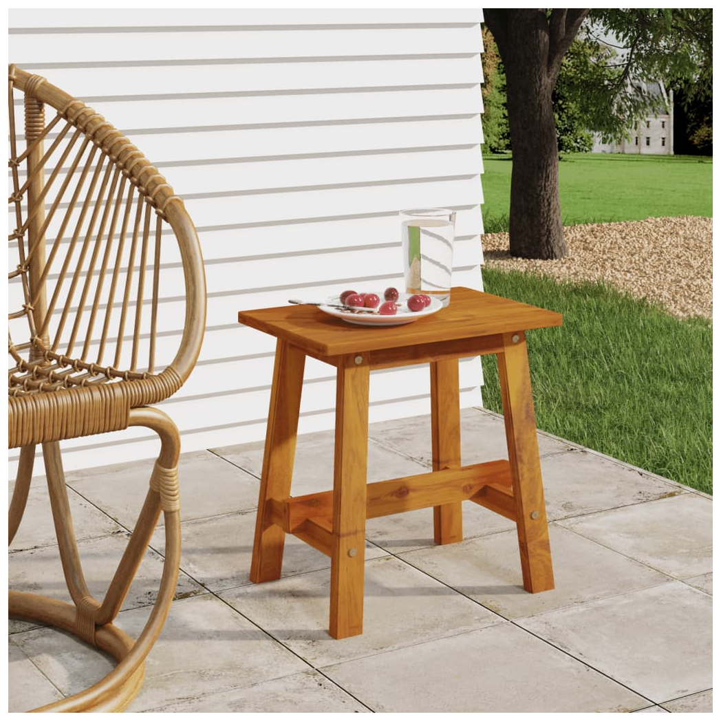 Stool 45x29x45 cm Rectangular Solid Wood Acacia