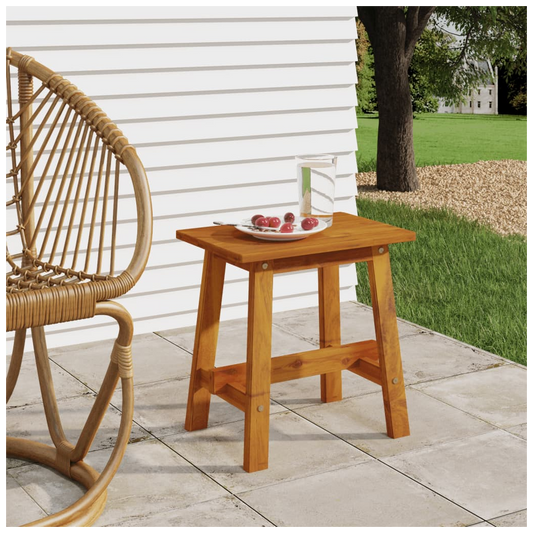 Stool 45x29x45 cm Rectangular Solid Wood Acacia