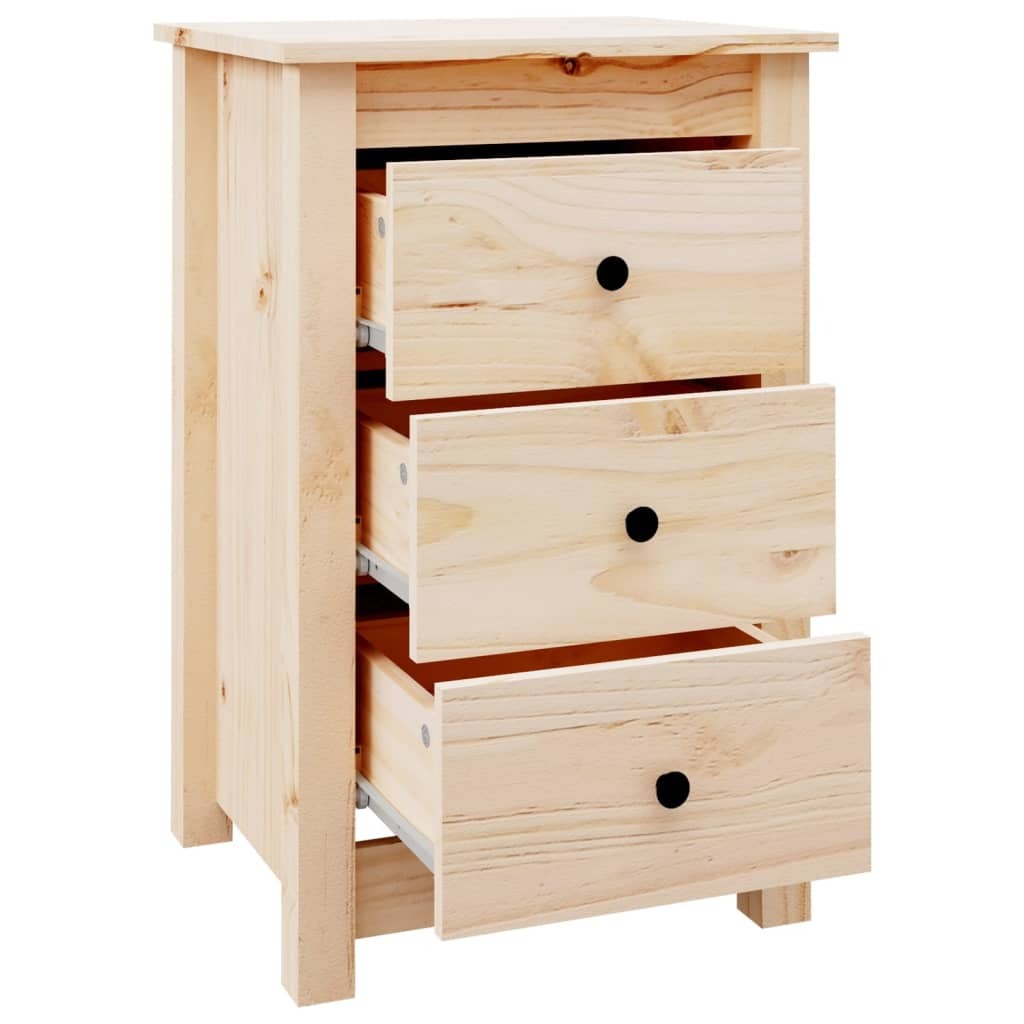 Bedside Cabinet 40x35x61.5 cm Solid Wood Pine