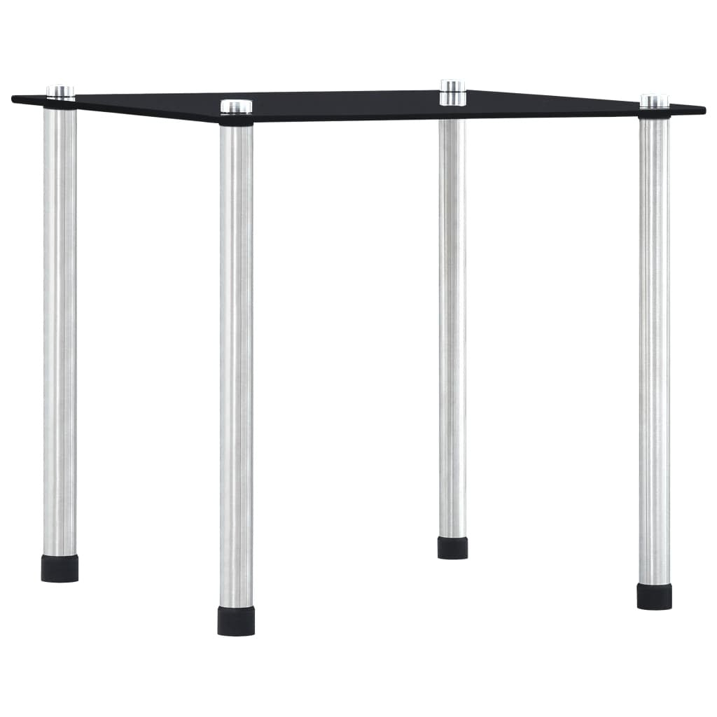 Nesting Tables 3 pcs Black Tempered Glass