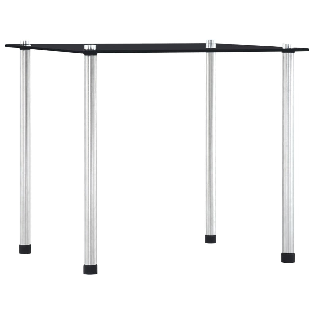 Nesting Tables 3 pcs Black Tempered Glass