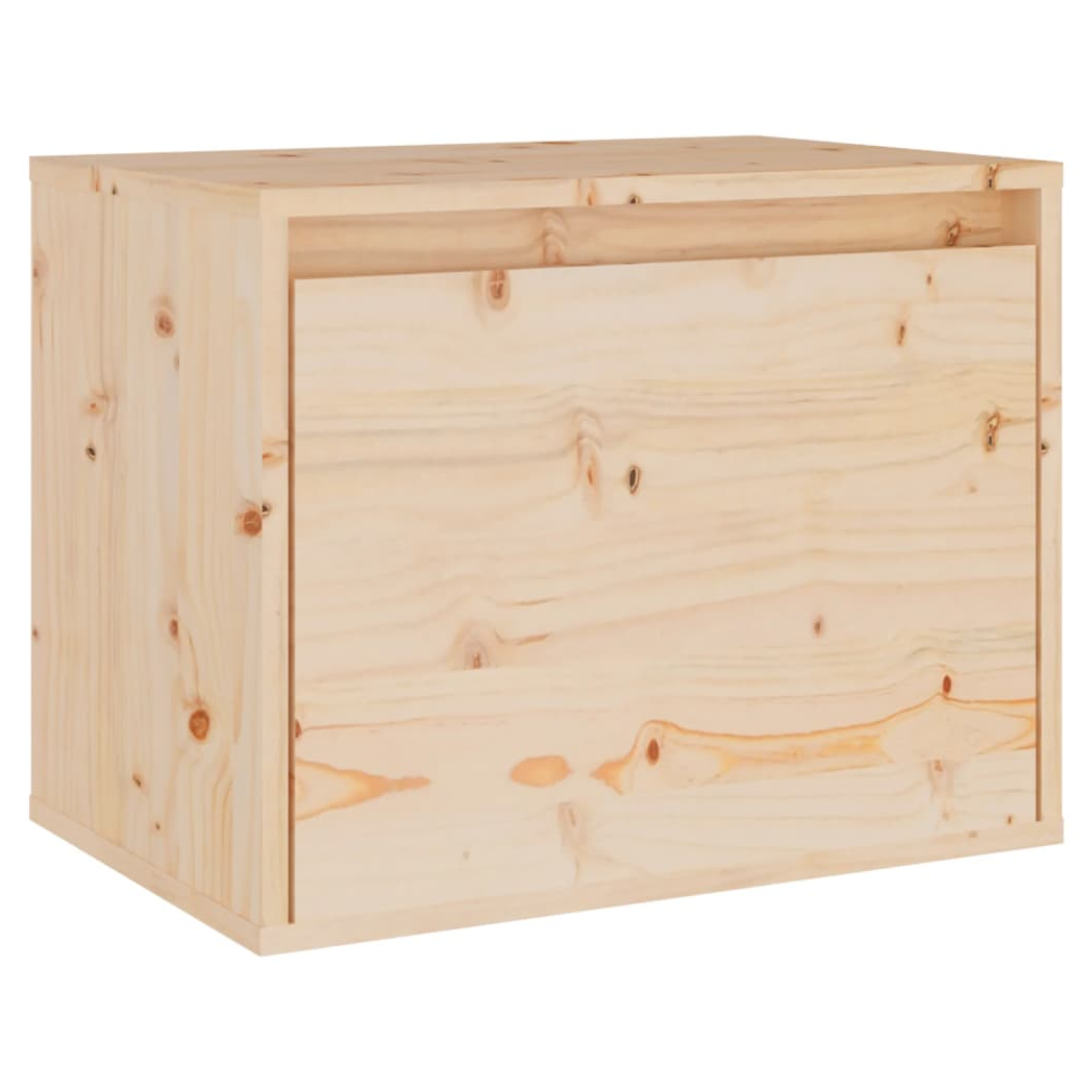 Wall Cabinet 45x30x35 cm Solid Pinewood