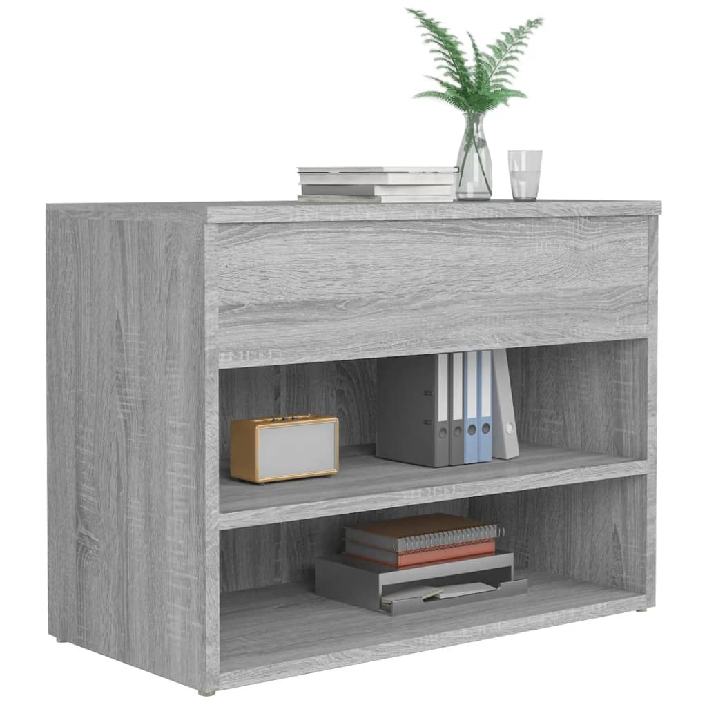 Shoe Bench Grey Sonoma 60x30x45 cm Engineered Wood