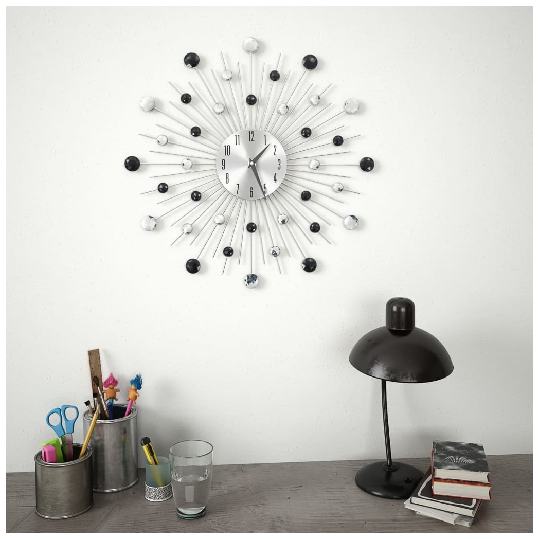 Wall Clock with Quartz Movement Modern Design 50 cm