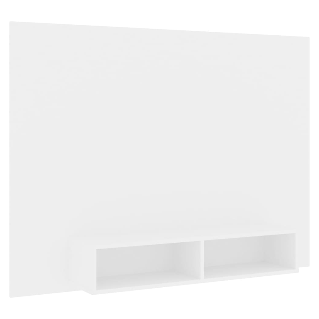 Wall TV Cabinet White 135x23.5x90 cm Engineered Wood