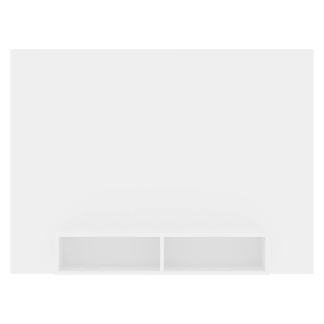 Wall TV Cabinet White 135x23.5x90 cm Engineered Wood