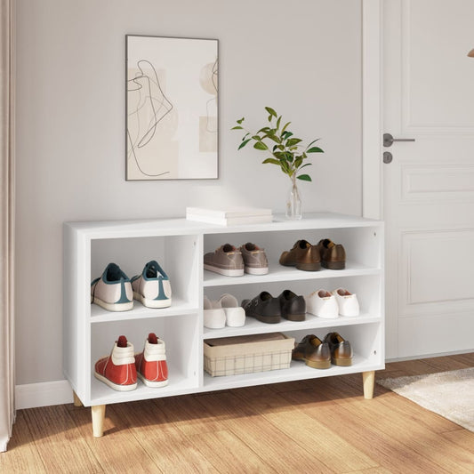 Shoe Cabinet White 102x36x60 cm Engineered Wood