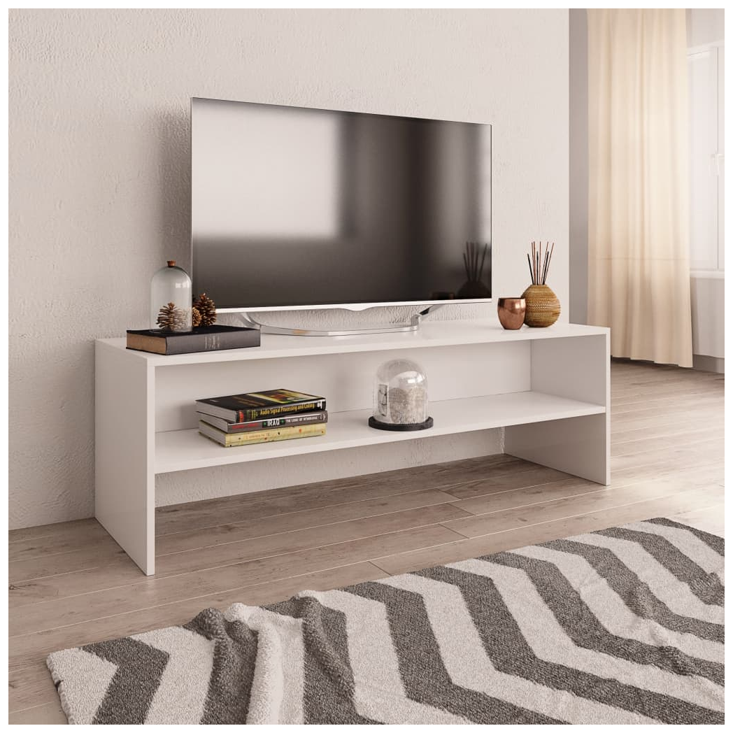 TV Cabinet White 120x40x40 cm Engineered Wood