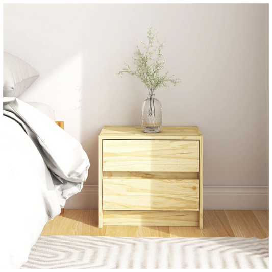 Bedside Cabinet 40x30.5x35.5 cm Solid Pine Wood