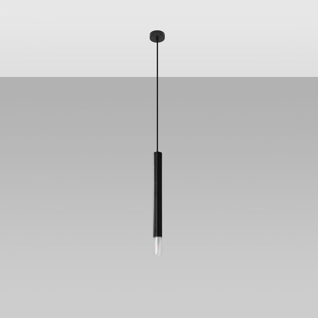 Pendant lamp steel, glass Wezyr modern Design G9