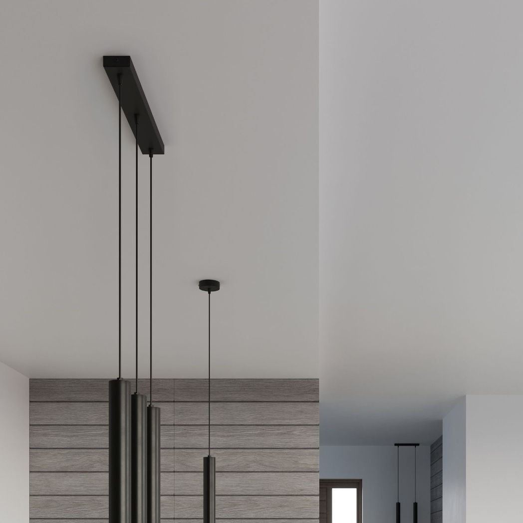 Pendant lamp steel, glass Wezyr modern Design G9