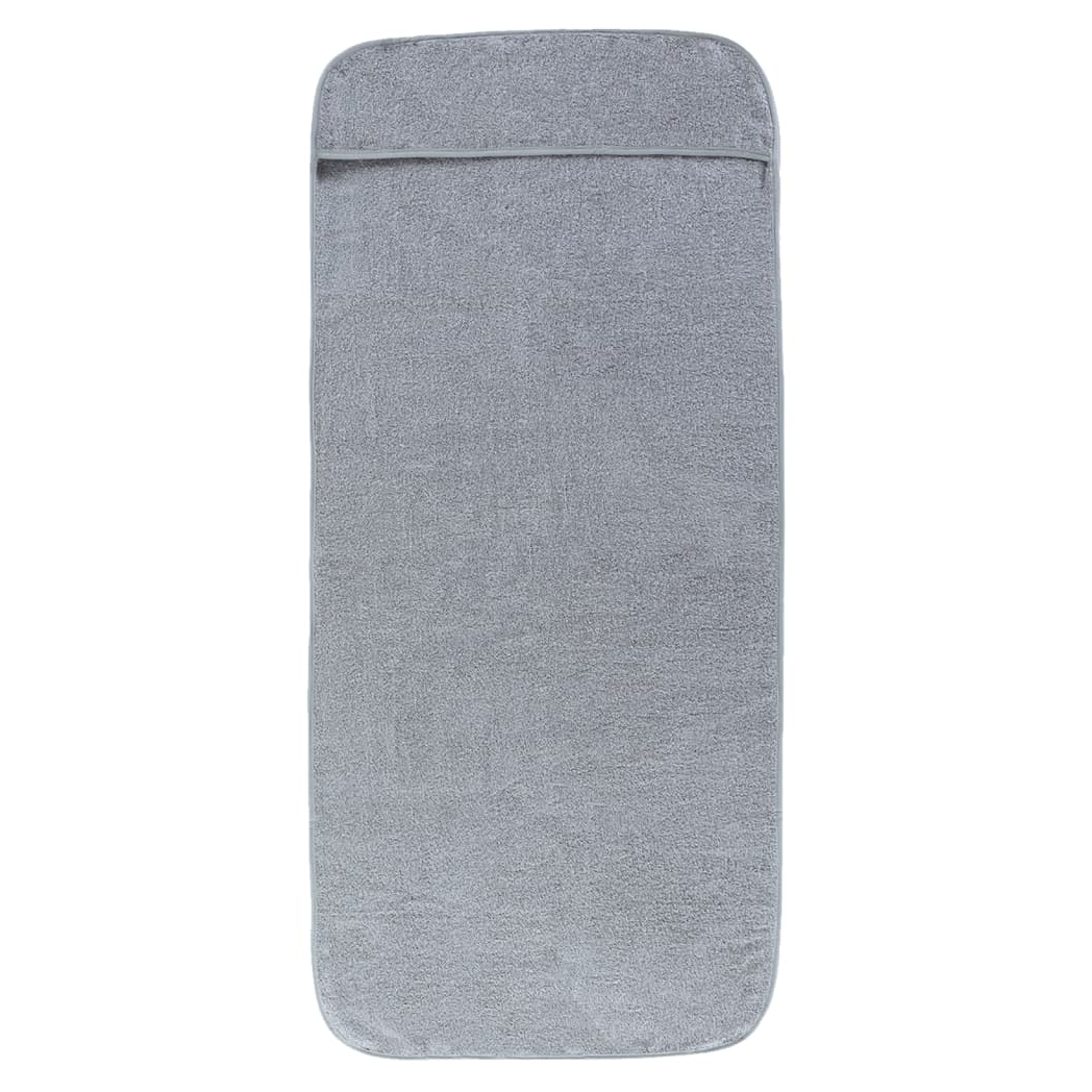 vidaXL Beach Towels 2 pcs Grey 60x135 cm Fabric 400 GSM