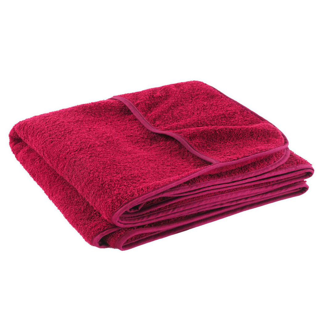 vidaXL Beach Towels 2 pcs Burgundy 60x135 cm Fabric 400 GSM