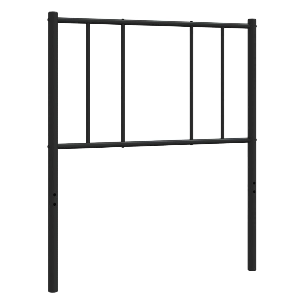 vidaXL Metal Headboard Black 80 cm