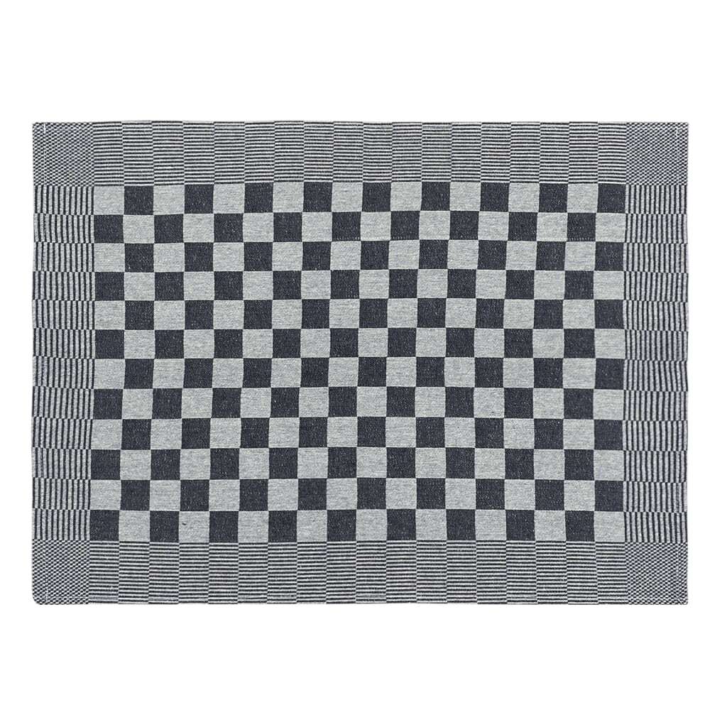 vidaXL Kitchen Towels 20 pcs Black and White 50x70 cm Cotton