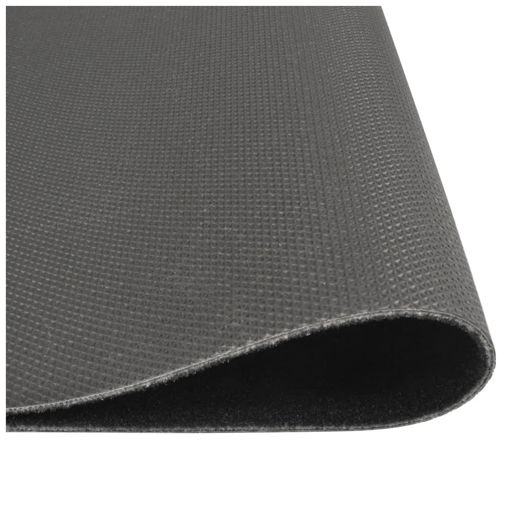 vidaXL Kitchen Rug Washable Kitchen Black 60x300 cm Velvet