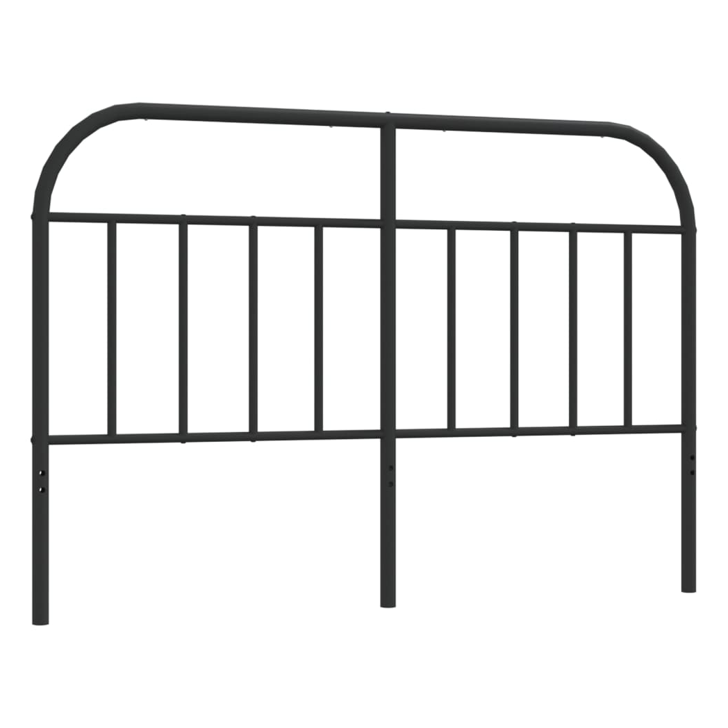 vidaXL Metal Headboard Black 140 cm