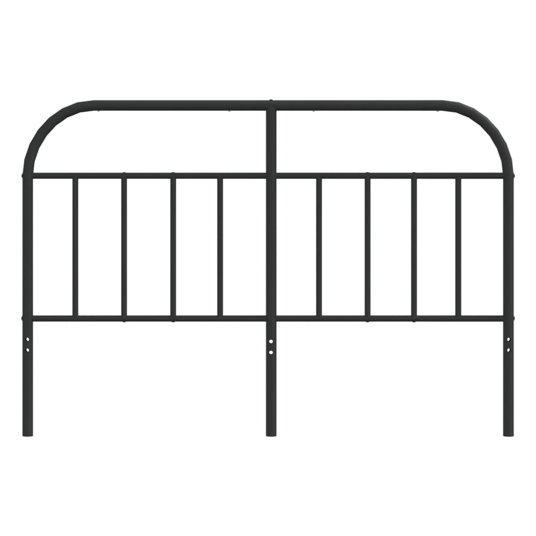 vidaXL Metal Headboard Black 140 cm