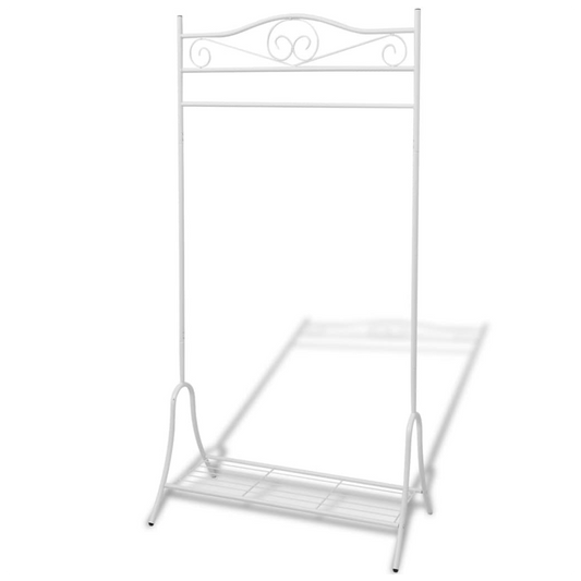 vidaXL Clothing Rack White Steel