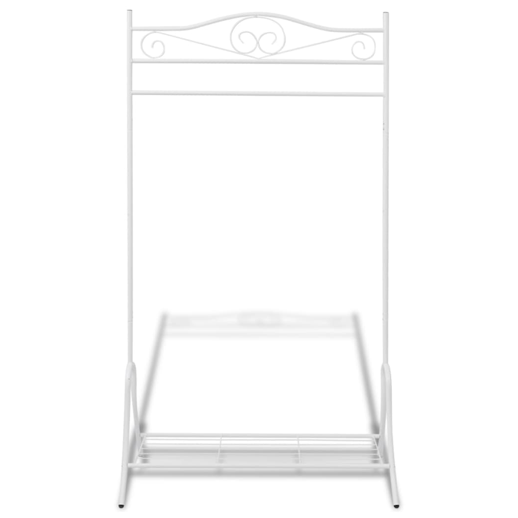 vidaXL Clothing Rack White Steel