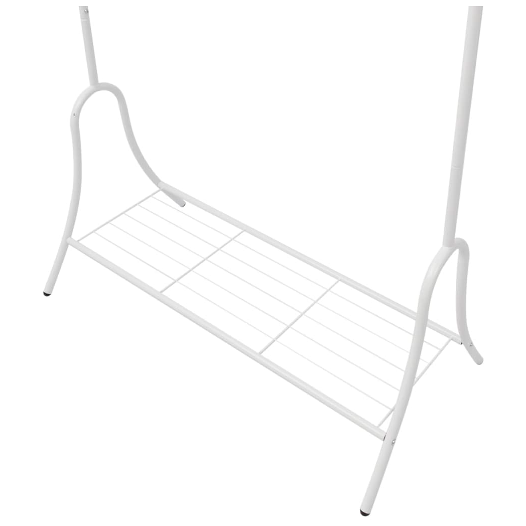 vidaXL Clothing Rack White Steel