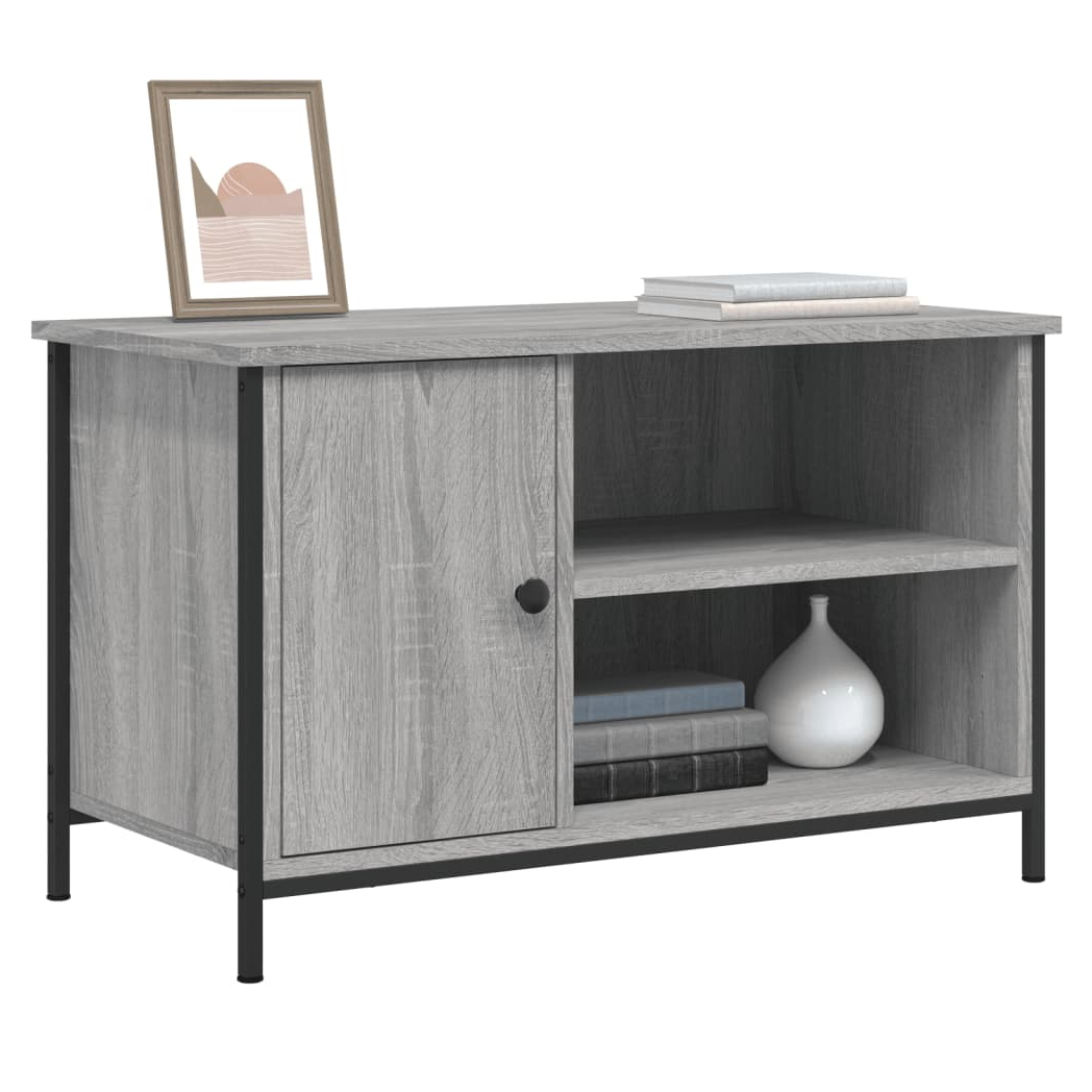 vidaXL TV Cabinet Grey Sonoma 80x40x50 cm Engineered Wood