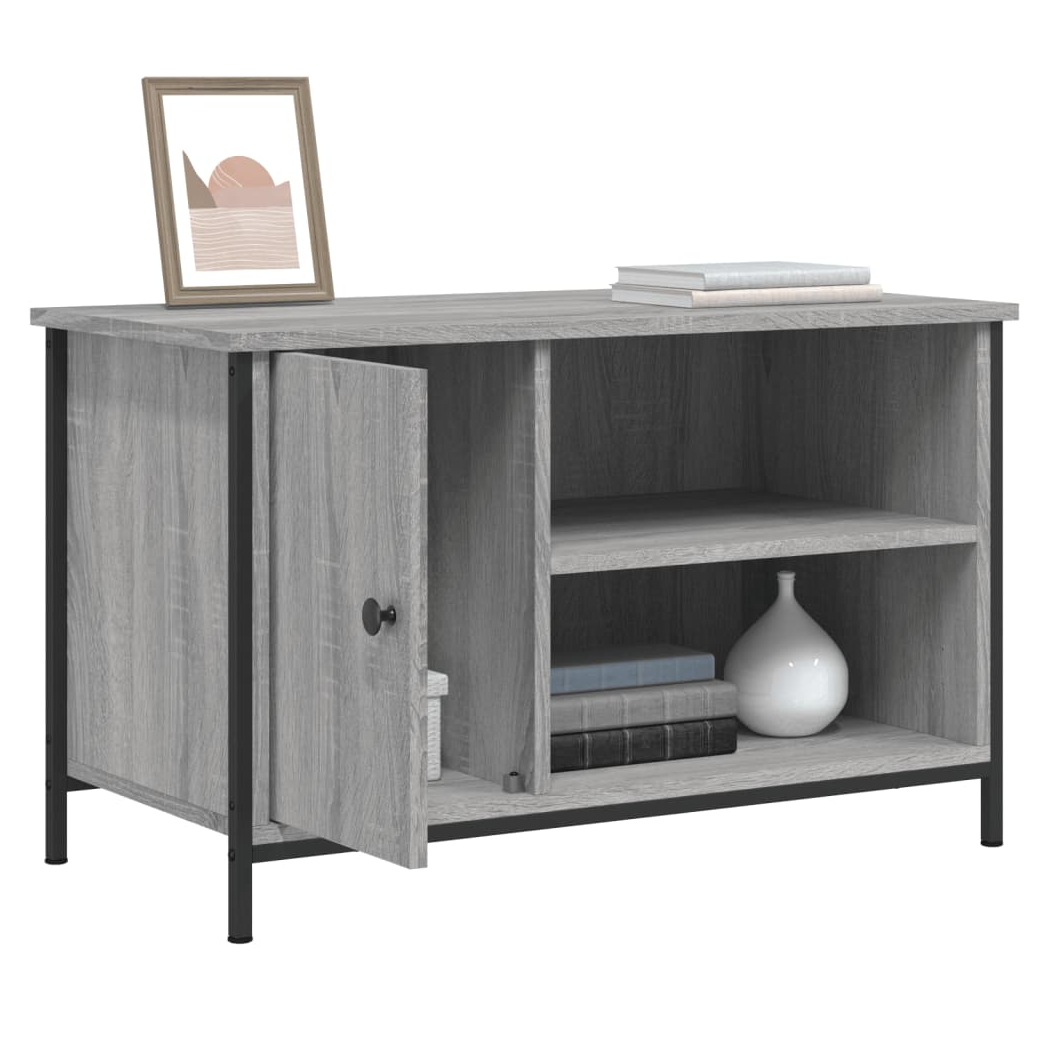 vidaXL TV Cabinet Grey Sonoma 80x40x50 cm Engineered Wood