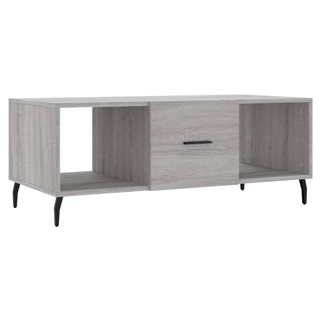 vidaXL Coffee Table Grey Sonoma 102x50x40 cm Engineered Wood