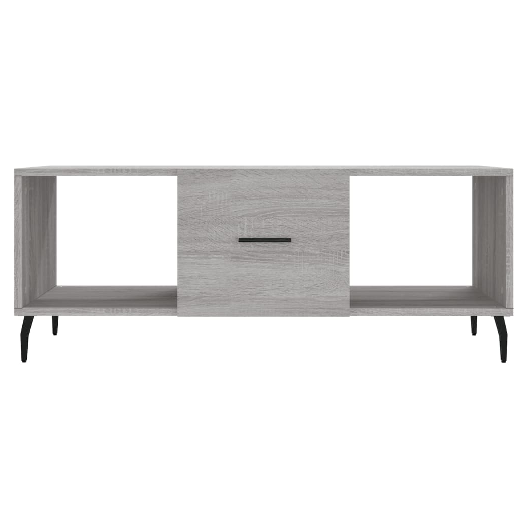 vidaXL Coffee Table Grey Sonoma 102x50x40 cm Engineered Wood