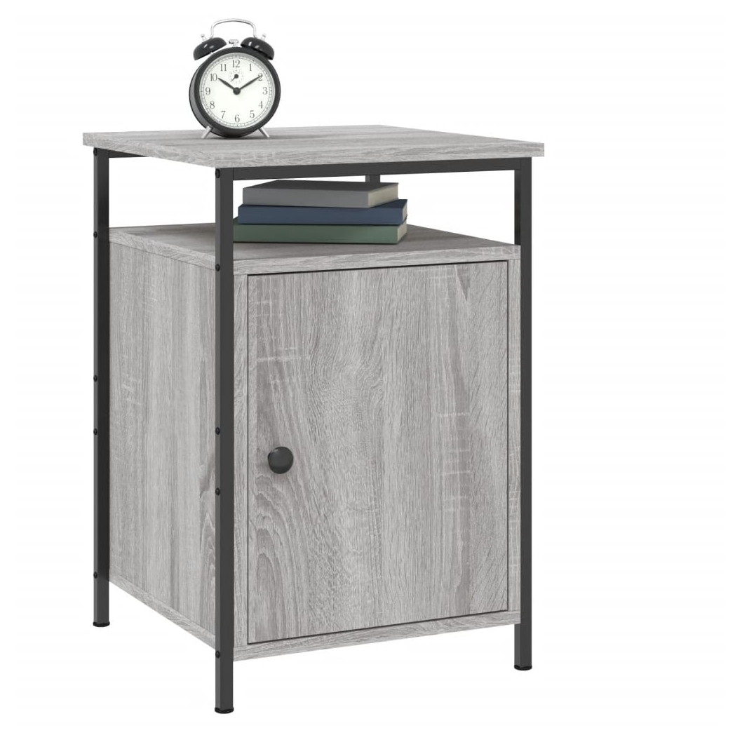 vidaXL Bedside Cabinet Grey Sonoma 40x42x60 cm Engineered Wood