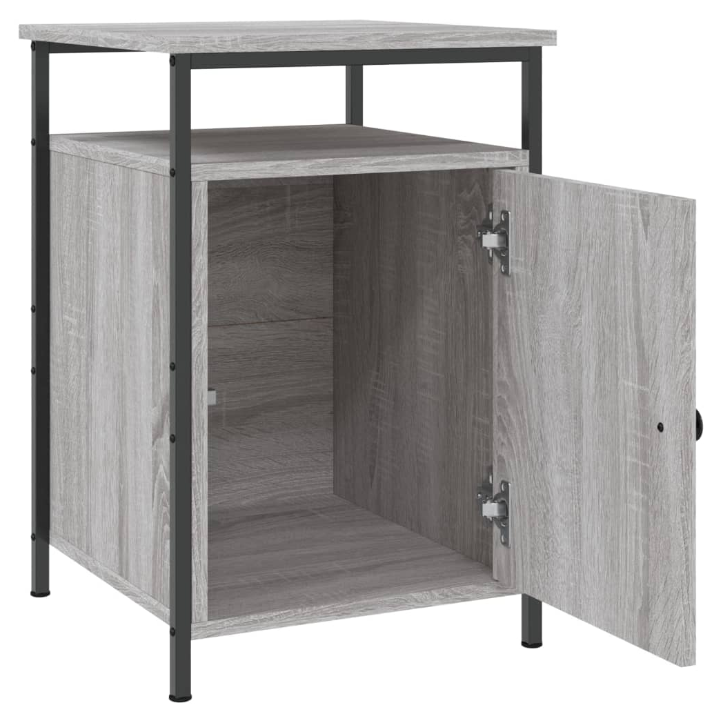 vidaXL Bedside Cabinet Grey Sonoma 40x42x60 cm Engineered Wood