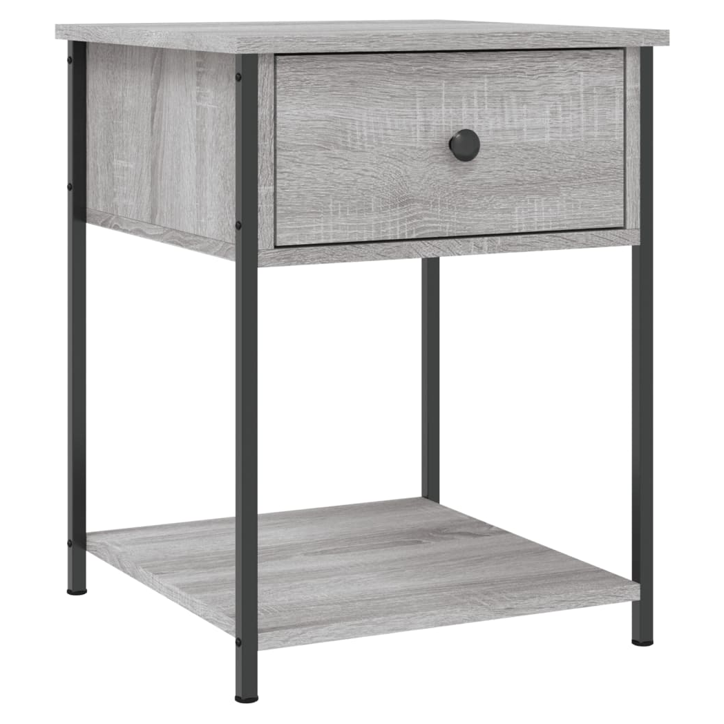 vidaXL Bedside Table Grey Sonoma 44x45x58 cm Engineered Wood